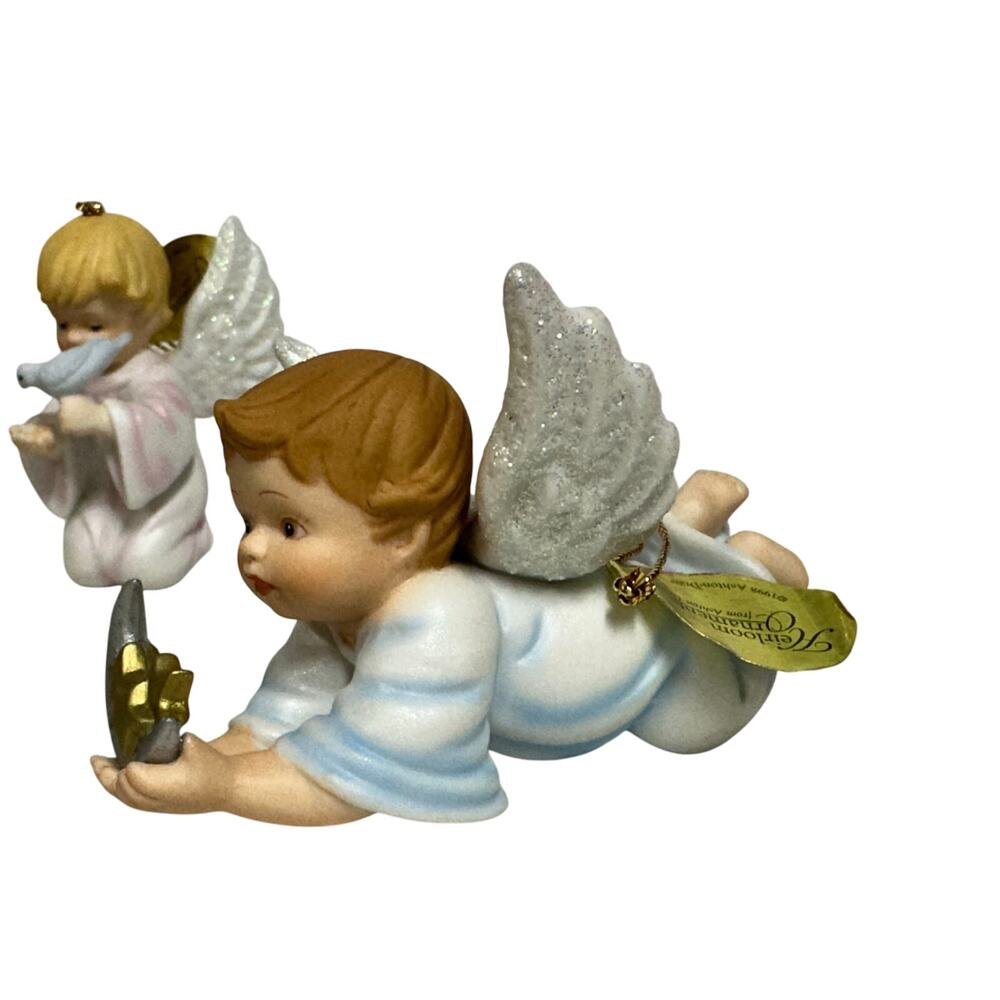Ashton Drake Vintage 1998 1999 Gifts from Above Angel Cherub Ornaments -Set of 8 - Picture 4 of 14